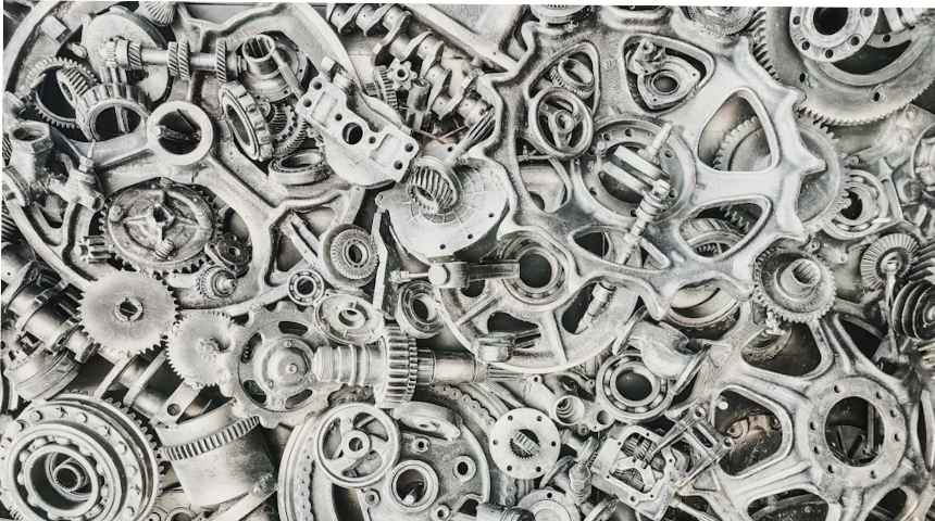 CNC machined precision turned components batch — silver round parts production Vietnam, VNcontX